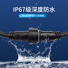 Waterproof wire connector male and female butt plug car connector LED power connector industrial plug 234 core 2 core 1.5 square male and female connector 1 set (nut diameter 24mm)