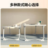 Felinsmann bed computer table bed desk large computer table foldable table bed table dormitory study table Jingsuda Aurora White - upgraded version 70*48*26CM can hold keyboard + play games