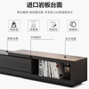 Ji Qin's quick delivery in 3 hours Coffee table Italian light luxury slate TV cabinet coffee table combination Nordic modern simple small apartment living room furniture TV cabinet base cabinet Upgraded slate coffee table (retractable 1.3-1.65 meters) Completely installed