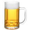 De Gust beer glass thickened with handle draft beer cup tea cup large capacity household milk cup juice cup water cup 410ml classic draft beer cup 1