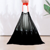 Lide drawstring garbage bags black 45*50cm 120 pieces single side 1.2 silk tear-free thickened kitchen use