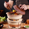 Hedara Hong Kong-style edge stove charcoal stove old-fashioned household soup charcoal fire casserole commercial clay stove around the stove to cook tea and barbecue #3 medium charcoal stove + stove + #22 burning pot + plate 0cm
