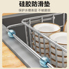 Shuaishi kitchen rack 304 stainless steel sink drain rack retractable dish rack vegetable basket fruit and vegetable storage rack