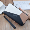 SHU GUO ER double zipper wallet women's long large capacity clutch double layer wallet Korean black #C112