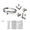 304 stainless steel tie buckle, stainless steel packing buckle for thermal insulation, L-shaped stainless steel belt buckle, buckle, L10 packing buckle, 100 pcs/pack
