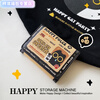 Henglan HAPPY leather FBI black cat wallet Korean version student meal card campus card bank card driver's license body FBI small black cat wallet + black cat pendant + black bullets regular version