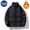 NASA MARVEL down jacket men's winter coat thickened warm bread coat stand collar versatile casual couple wear black 3XL