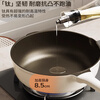 DUMIK frying pan containing titanium flat bottom non-stick pan frying steak pan fried egg wok special induction cooker gas stove 28cm