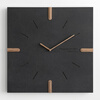 EMITDOOG (Duo barley) home clock decoration Nordic light luxury wall clock living room creative modern simple wall hanging minimalist square 46*46cm