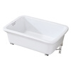Kitchen ceramic dishwashing basin old-fashioned rectangular household water bucket dishwashing sink balcony single-slot outdoor laundry sink 54X49 cm ceramic basin with water