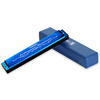 Swan (SWAN) 24-hole polyphonic C harmonica phoneme marking children's student beginners teaching harmonica sky blue