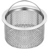 DISID kitchen sink filter, stainless steel pool filter, dishwasher drain mesh, sewer sink floor drain cage, 2-pack stainless steel sink filter, heightened and thickened, filtration and anti-blocking