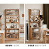 Genji Muyu Slate Thin Sideboard Dining Table One-in-One Multi-Function Small Household Oak Storage Cabinet 0.89 Meter Single Cabinet