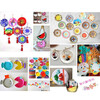 Bao Lanrui disposable paper plate painting paper plate diy painting handmade plate kindergarten creative graffiti plate cake fruit plate paper plate 6 inches about 15cm 100 pieces
