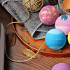Han Boli's preferred explosive bath salt balls 64g bath salt bubble bombs 12 colors bath bombs bubble balls 24 fixed 12 flavors 2 each 64g/each