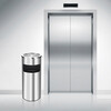 Supercloud (Shu Kou) stainless steel trash can ash bucket community property smoking bucket elevator entrance chimney extinguisher vertical outdoor with ashtray hotel cigarette butt trash can