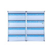 Key storage box aluminum alloy wall-mounted 24-bit key box property agency key hanging plate key chain ring 120-bit key box (including blue key tag)
