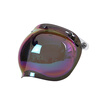 MYARMOR motorcycle helmet bubble mirror retro three-button removable universal windshield and sunscreen mask with framed lenses