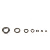 Wantful 304 stainless steel gasket, thickened metal screw flat washer M2M3M4M5M6M8M10 thin meson M2~M10 (8-in-1 set) 1 box, 360 pieces in total