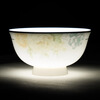 Yichen Jingdezhen ceramic tableware household 4.5-inch tall rice bowl European style light luxury rice bowl dreamy flower shadow
