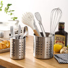 Jianjiayiju stainless steel chopstick barrel draining tableware cage kitchen spoon chopsticks cutlery storage tube storage rack chopstick cage bamboo skewer straw bucket small size