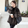 Chuxin woolen coat for women 2025 autumn and winter new style women's short woolen coat for women Korean style plaid plush coat for women Kage S (90-115 catties)
