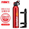 Flame Warrior vehicle-mounted fire extinguisher for cars and cars national fire certification household dry powder aluminum can small fire extinguisher portable 600g dry powder aluminum alloy fire extinguisher gift box packaging fire protection recommendation