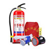 Firefighting four-piece set for rental housing, home use, hotel escape, self-rescue emergency kit, safety rescue, firefighting three-piece set (smoke mask type)