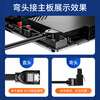 Shanze high-speed SATA3.0 hard drive data cable external solid-state mechanical hard drive cable optical drive serial port power supply dual-channel conversion cable elbow 0.5 meters WDZ05