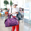 CRISP KERREIN Hong Kong brand travel bag women's short-distance portable luggage bag large capacity travel bag Korean version boarding bag fitness bag trendy purple 1010 ready for delivery on the same day