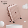 DELSEY Trolley Case Women's French Suitcase 24-inch PC Material Capacity Ambassador Password Box Checked Luggage