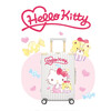 Ginza Hello Kitty co-branded high-looking aluminum frame box Chinese Valentine's Day gift universal wheel large capacity suitcase crystal powder-butterfly perfume 20 inches