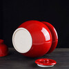 Yayan Ceramics Jingdezhen Ceramic Pickle Jar Household 8 catties 20 catties 30 catties 50 catties water capacity pickle jar Red glaze thickened pickle pickle jar custom engraving 30 catties water capacity