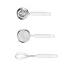 Baige Baby Food Tools Complete Set Baby Food Colander Stainless Steel Egg White Separator Egg Beater Steamed Cake Mold Food Strainer + Egg Beater + Egg White Separator