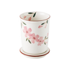 Duomeiran Japanese-style cherry blossom chopstick tube ceramic chopstick holder household drain chopstick basket chopstick bucket chopstick cage storage chopstick holder hand-painted cherry blossom chopstick tube