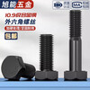 Bingneng black 10.9 grade high-strength fine-thread external hexagonal screw screw fine-thread fine buckle bolt filament screw M16-M20 M16*1.5*55 full thread 5 pieces