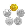 2013 World Heritage Huangshan Gold and Silver Coin Commemorative Coin 1/4 oz gold coin + 1 oz silver coin * 4 pieces