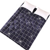 Mosu thickened mattress bedding soft cushion 1.8m bed mattress 1.5 double 0.9m single student dormitory home tatami printed crown gray 0.9x2.0m bed thin / about 4 pounds