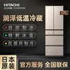 Hitachi (HITACHI) refrigerator imported from Japan R-HSF49NC air-cooled frost-free automatic ice making multi-door ultra-thin embedded 475L gold