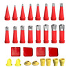 Stainless steel glass glue gun special nozzle glass glue nozzle special glue head structure glue gun nozzle glue sealant optional 5 free three bases