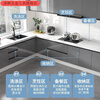 Qinkai household marble slate cabinet sink cabinet kitchen integrated cabinet combination kitchen cabinet cabinet stove cabinet durable main picture style 10-year warranty-80cm