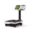 Yongcai weighing electronic scale commercial platform scale 60kg high-precision stainless steel meter supermarket fruit commercial pricing scale folding electronic weighing platform scale floor scale vegetable selling platform scale 60kg digital red letter