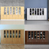 Zhenye file cabinet information cabinet office high cabinet wooden glass door cabinet panel file storage storage office background cabinet white two doors B 800*400*2000