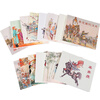 Stories about Chinese historical figures, environmentally friendly paper, comic strips, comic books, Shanghai people’s beauties, famous paintings by famous artists (set of 20 volumes) (red letter/leather binding)