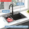 Qinkai household marble slate cabinet sink cabinet kitchen integrated cabinet combination kitchen cabinet cabinet stove cabinet durable main picture style 10-year warranty-80cm