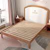De RUCCI children's bed solid wood bed mahogany single bed soft package simple girl's bed 1.2*2 meters
