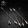 Bar Soul Japanese Reverse Bar Spoon Bar Spoon Thin Thread Stirring Spoon Bar Mixing Spoon Bartender Testing Spoon Bar Utensils Mixing Tools 30cm Mirror Version