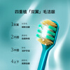 EBISU Quadruple Hair Transplantation Adult Toothbrush Cleans Between Teeth, Protects Gums, Freshens Breath, 2 Toothbrushes in Random Colors