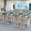 Jingku KINKOCCL desk computer room study table training class desktop table classroom microcomputer room double student desk double table