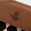 CAHOE KULLO official wallet women's short 2026 new women's card bag clutch bag women's multi-card slot niche coin purse women brown-CK birthday gift for girlfriend